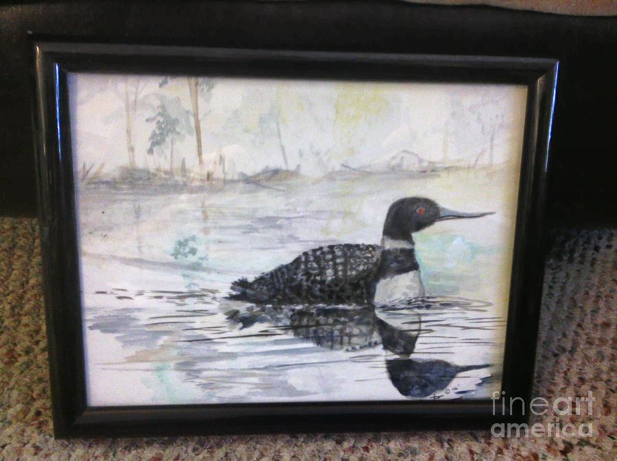 Loon Painting - Morning Loon by Jack Thornton