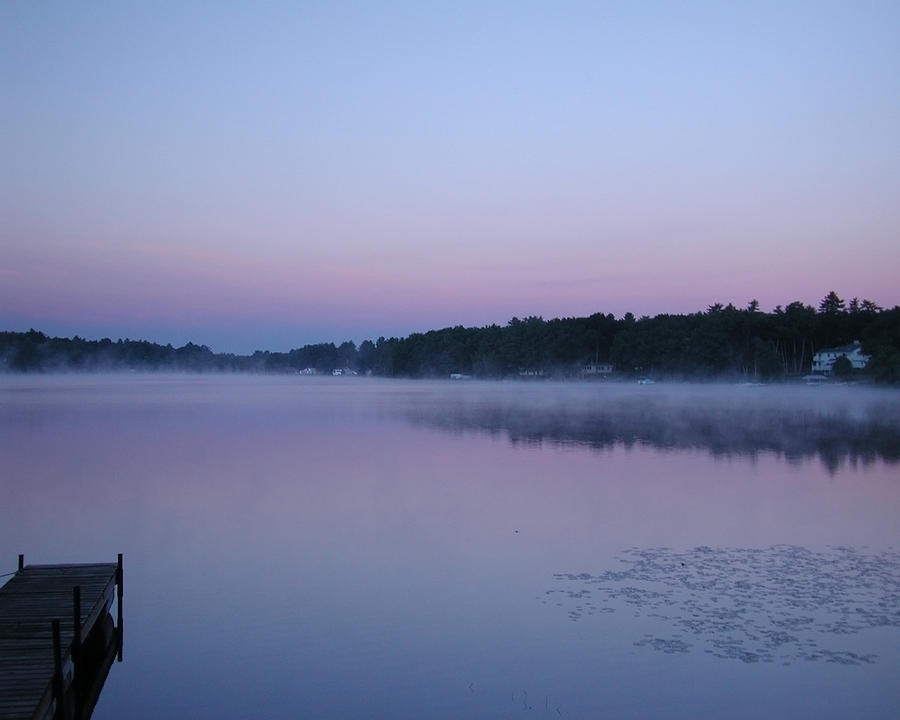 Morning mist Photograph by Jeff Folger