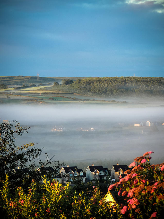Morning Mist over Lissycasey Photograph by James Truett