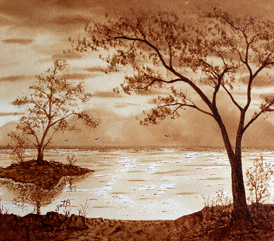 Featured image of post Coffee Painting Nature Landscape Easy