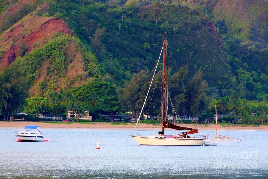 Morning on Hanalei Bay Photograph by Mary Deal