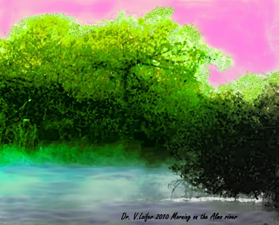 Morning on the Almo river Digital Art by Dr Loifer Vladimir