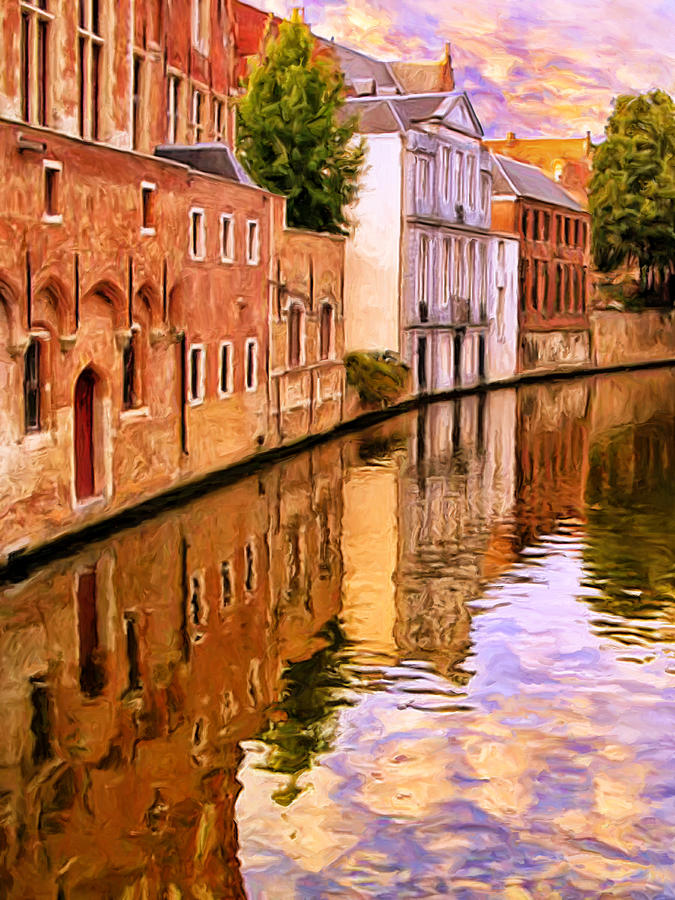Morning on the Canal Painting by Dominic Piperata