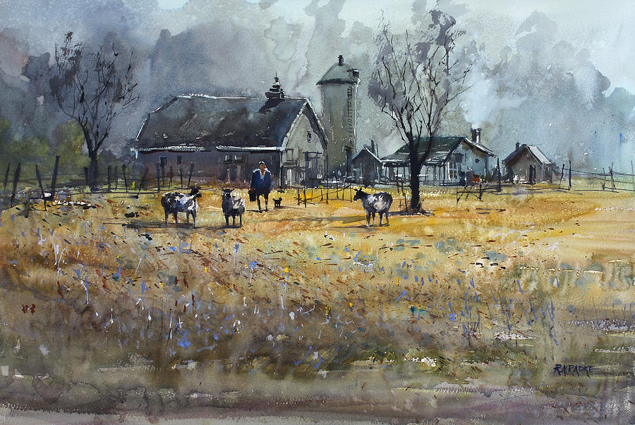 Morning On The Farm Painting