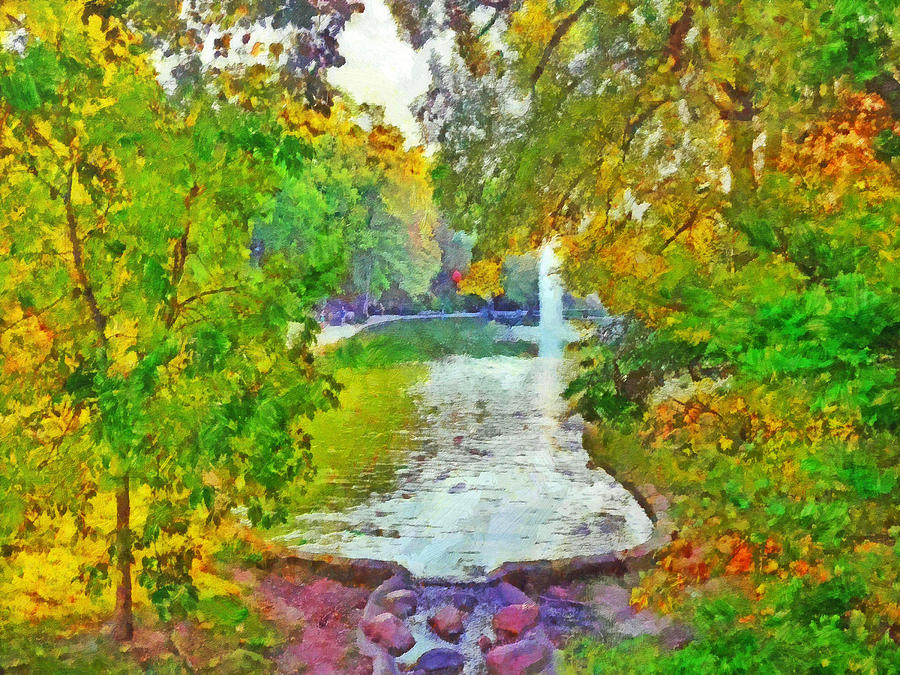  Mirror Lake. The Ohio State University Digital Art by Digital Photographic Arts