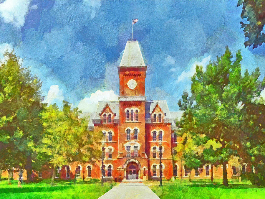 University Hall.  The Ohio State University Digital Art by Digital Photographic Arts