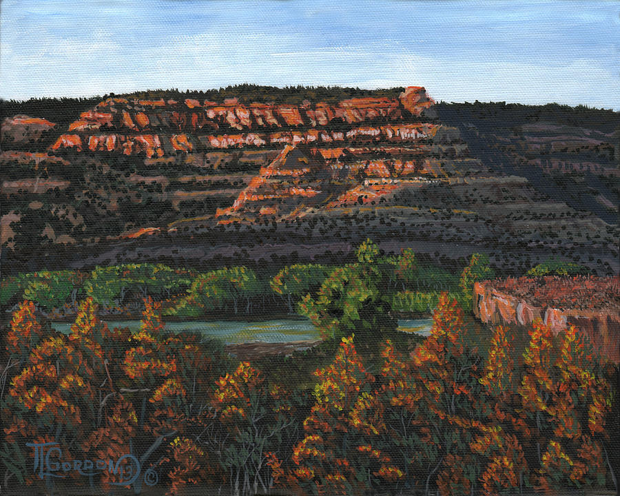 Morning Over The Bluffs Painting by Timithy L Gordon
