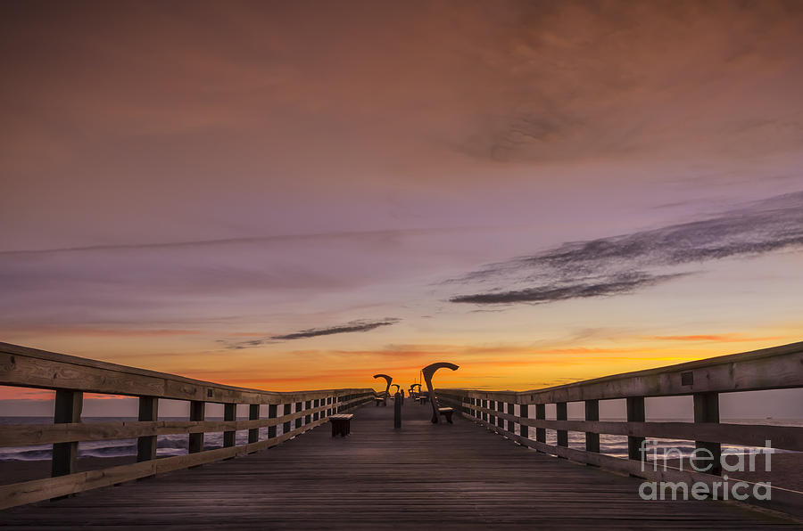 Spring Photograph - Morning Pier Deck by Marvin Spates
