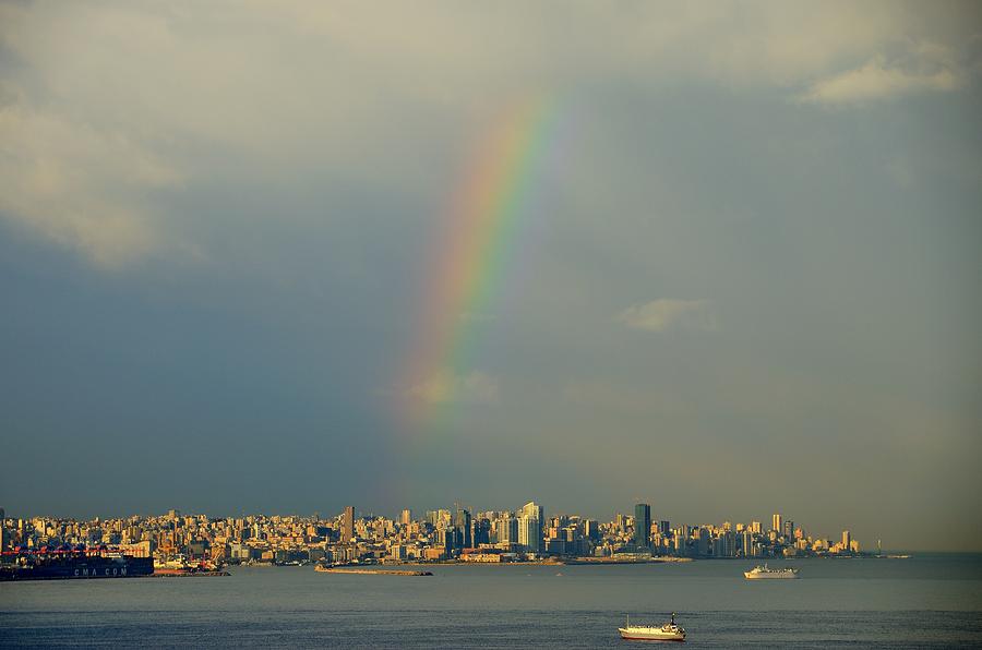 Morning Rainbow Over Beirut Photograph by Steven Richman