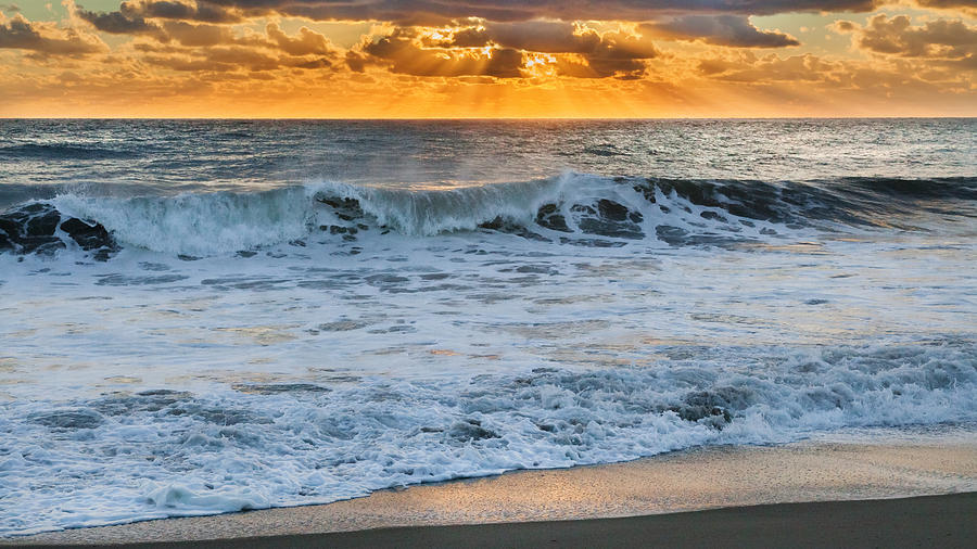Beach Photograph - Morning Rays by Bill Wakeley