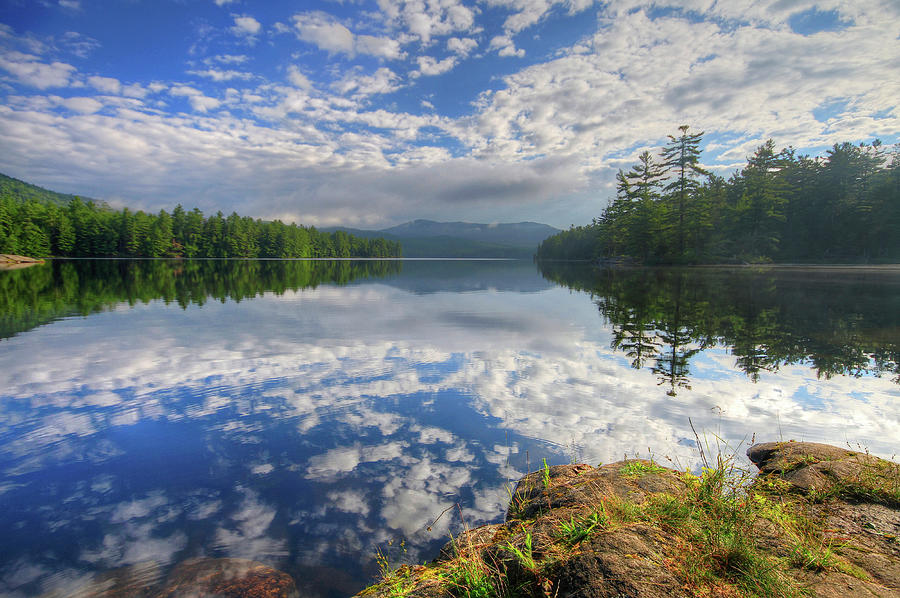 Morning Reflections And Clouds In Photograph by Matt Champlin