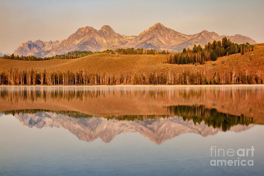 Morning Sawtooth Reflections Photograph by Robert Bales