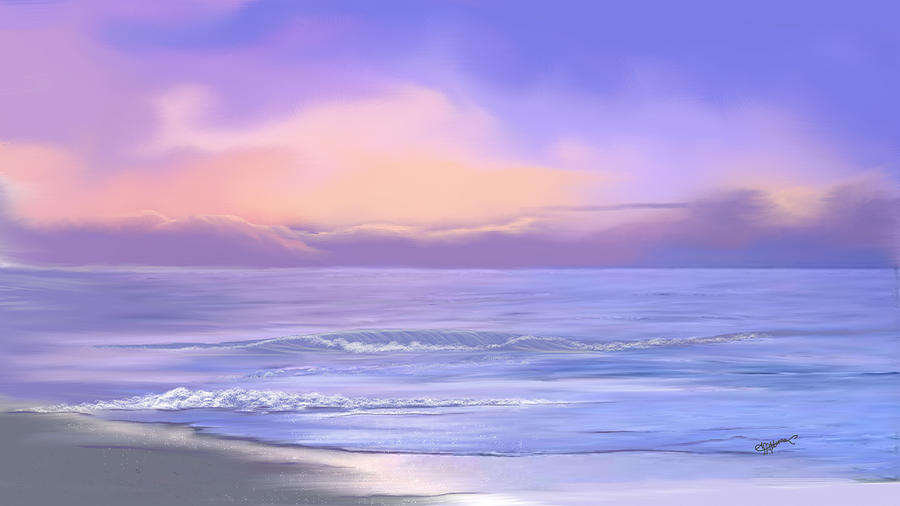 Morning sea breeze Digital Art by Anthony Fishburne