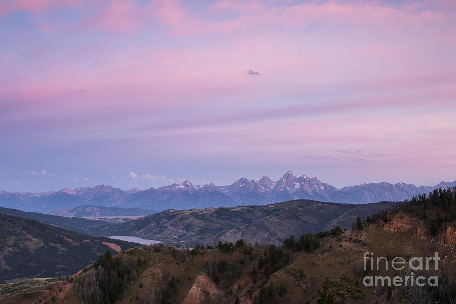 Morning Sky Over Teton and Gros Ventres Photograph by Mike Cavaroc ...