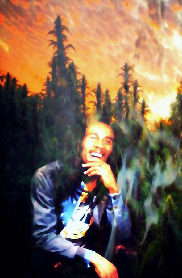 Bob Marley Photograph - Morning Smoke by David Munoz