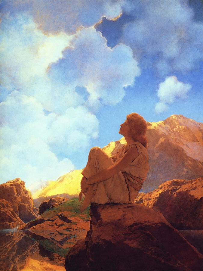 Maxfield Parrish Painting - Morning Spring by Maxfield Parrish