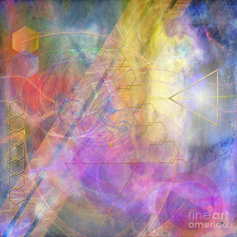 Morning Star Digital Art - Morning Star - Square Version by John Robert Beck Morning Star Digital Art - Morning Star - Square Version by John Robert Beck
