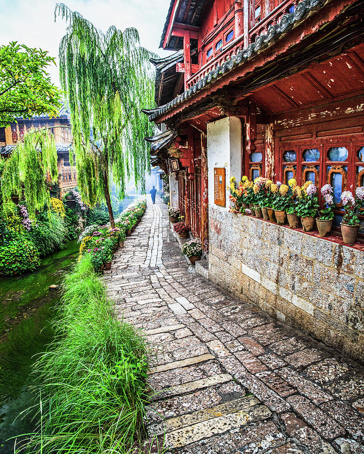 Morning Street, Lijiang, Yunnan China Photograph by Feng Wei Photography
