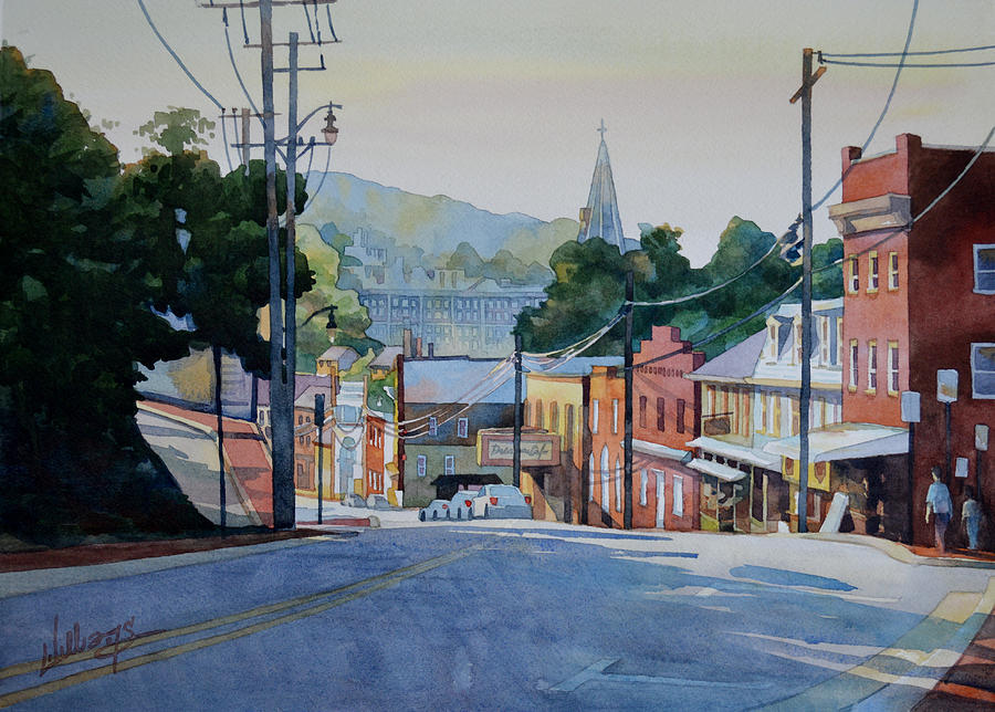Morning Sun on Main Painting by Mick Williams