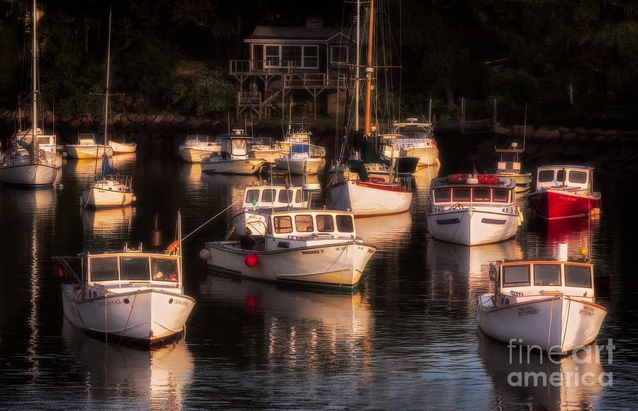 Morning Sun on Perkins Cove Photograph by Jerry Fornarotto