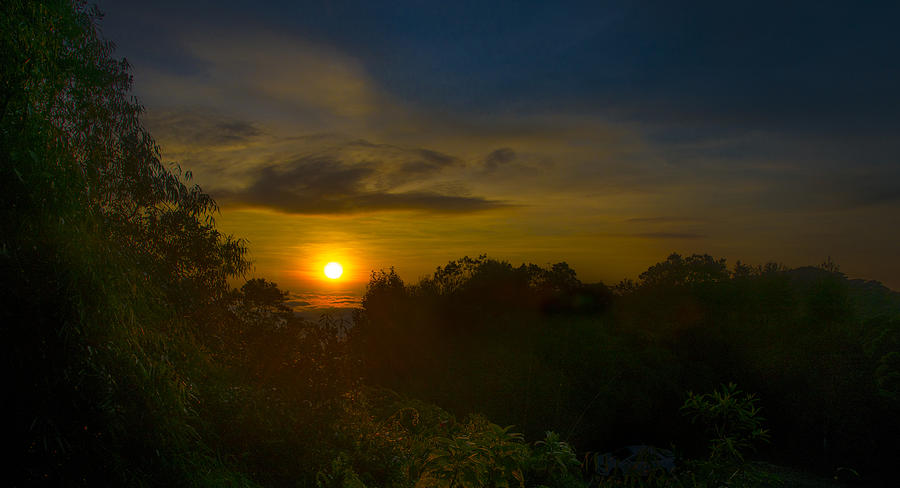 Morning Sunrise in Malaysia Photograph by Bill Cubitt