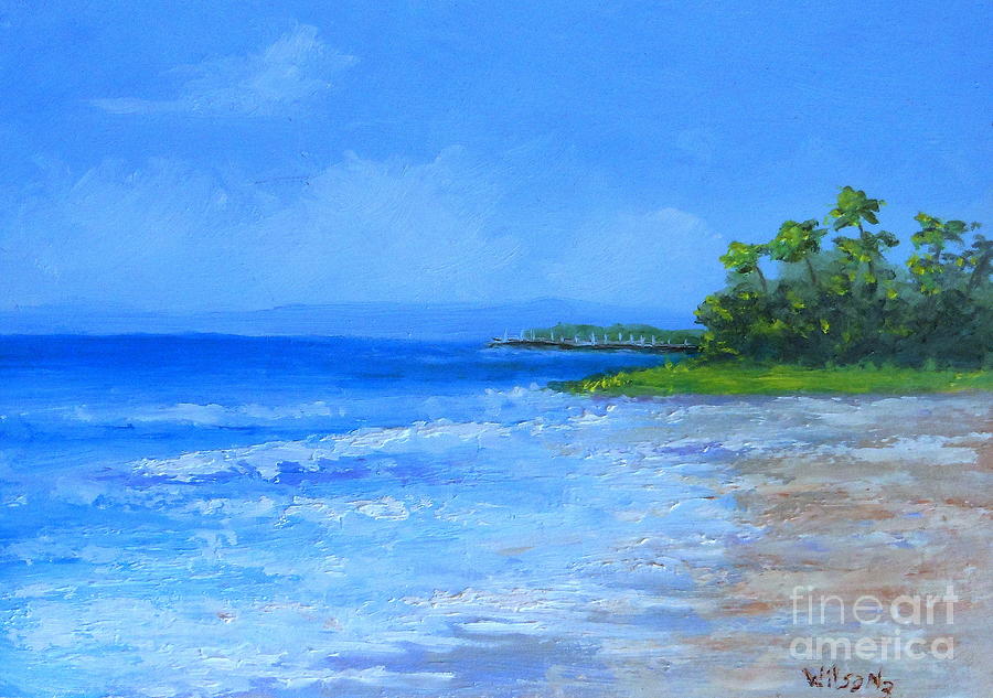 Morning Surf Painting by Fred Wilson