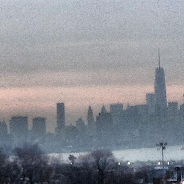 Skyline Photograph - Freedom Tower in Morning Mist by Karen Stoia