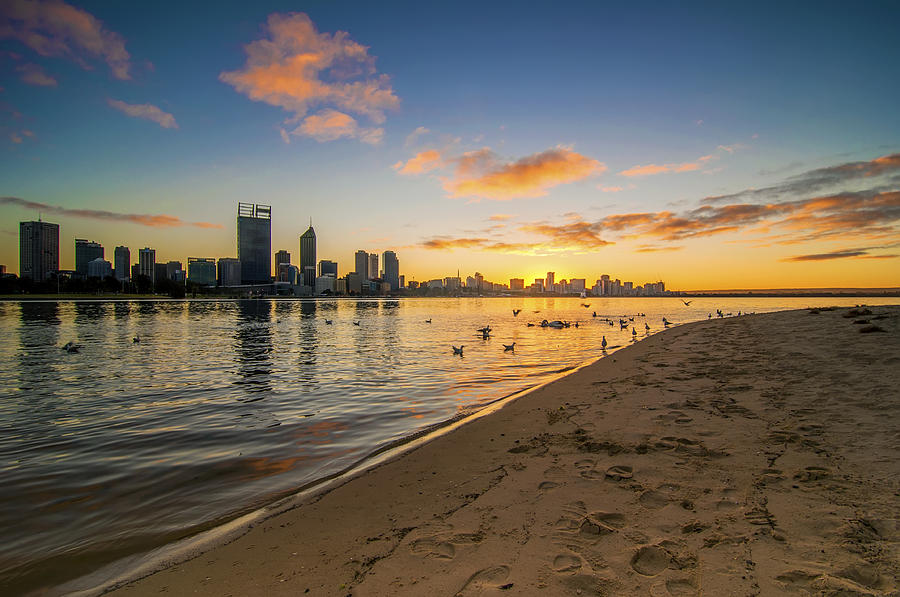 Morning View of Perth City Photograph by Salehuddinlokman