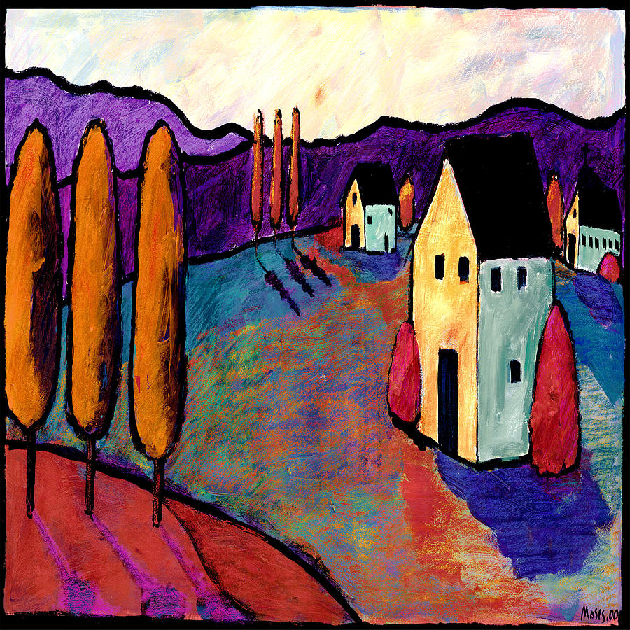 Morning Village Painting by Dale Moses