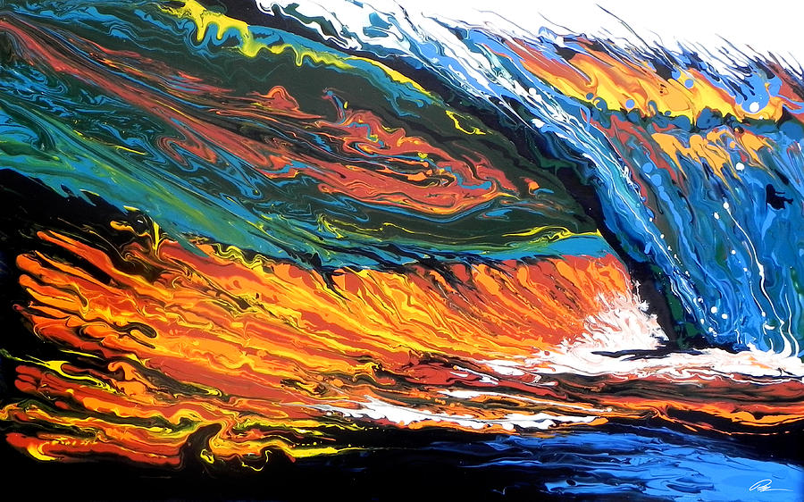 Abstract Painting - Morning Wave by Paul Miners