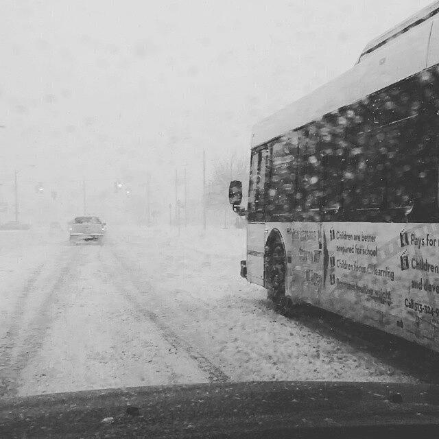 Detroit Photograph - #morningcommute #detroit #winterstorm by Harvey Christian