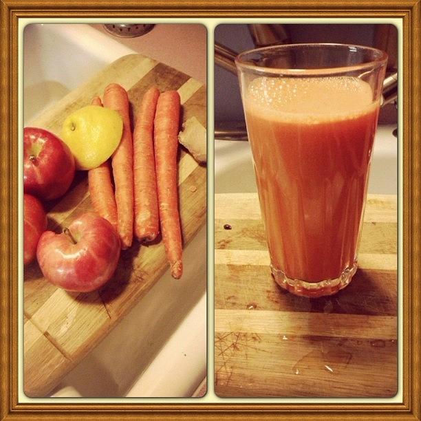 Carrot Photograph - #morningjuice#carrot #lemon#ginger by Angela Breeden