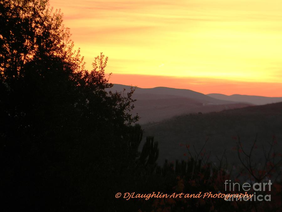 Mountain Photograph - Mornings Golden Glow by DJ Laughlin