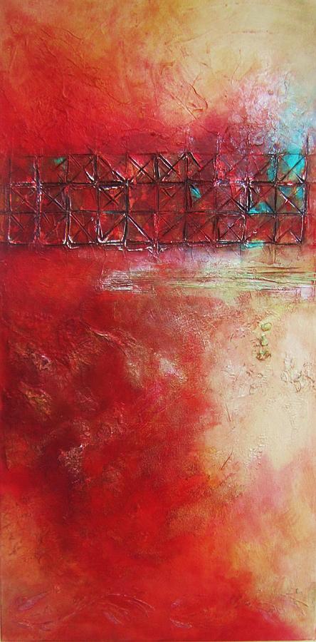 Morocan Memories Abstract Painting Painting by Chris Hobel