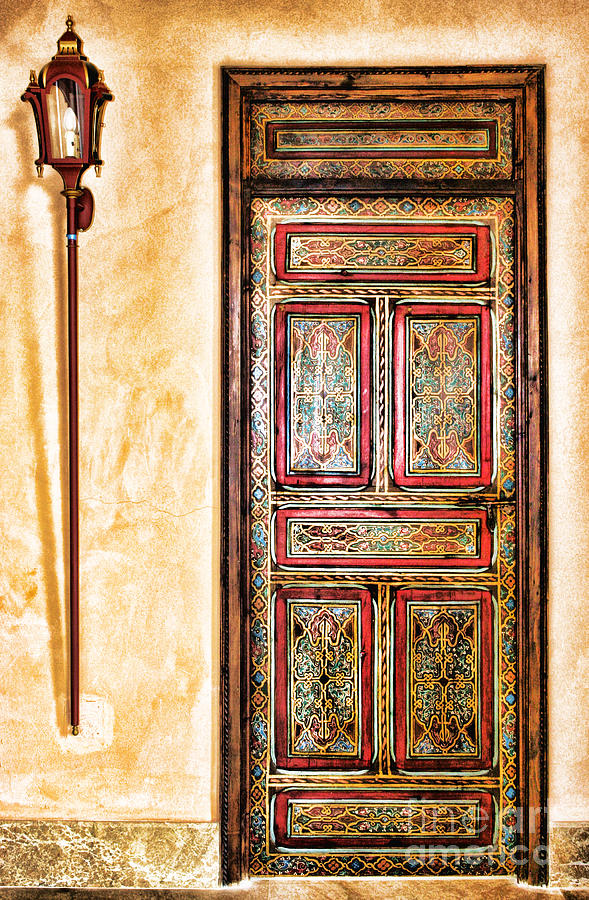 Moroccan Door by Diana Sainz Photograph by Diana Raquel Sainz