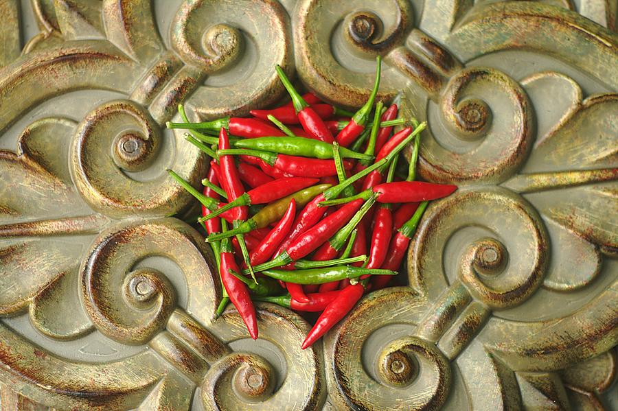Moroccan Hot Chili Peppers Photograph by Suzanne Powers