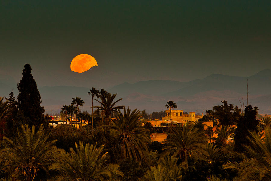 Moroccan moonrise Photograph by Peter Orr Photography