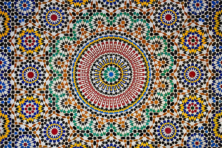 Moroccan Mosaic Photograph by © 2013 Mohamed Tazi Photography All Rights Reserved