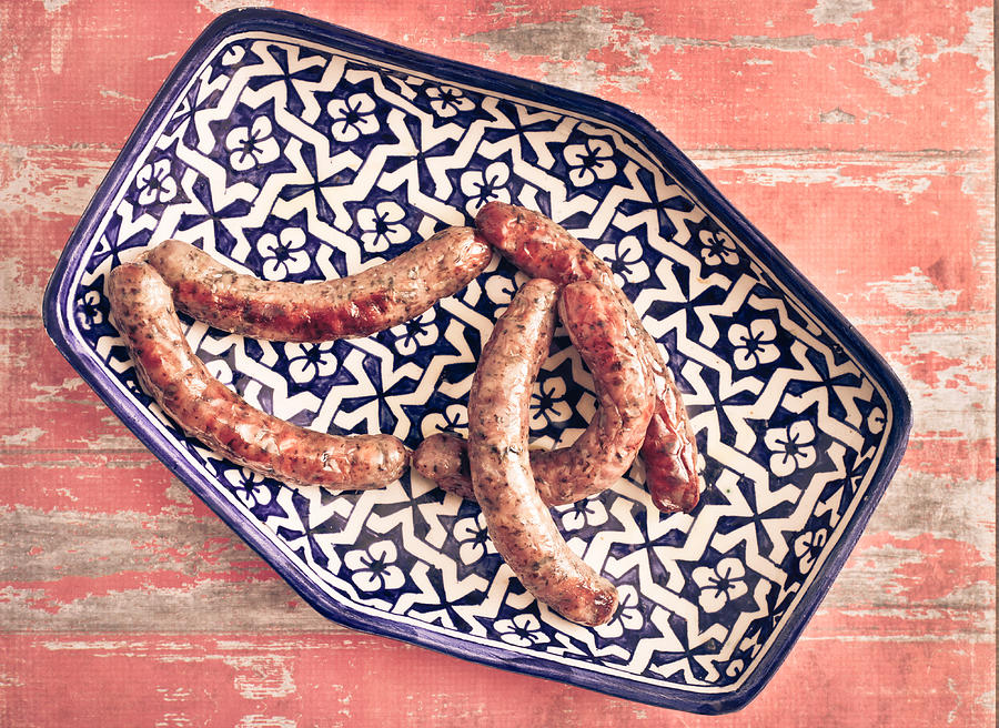Still Life Photograph - Moroccan sausages by Tom Gowanlock