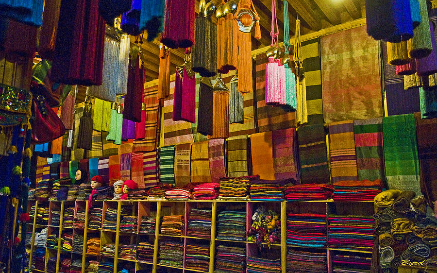 Moroccan textiles Photograph by Christopher Byrd