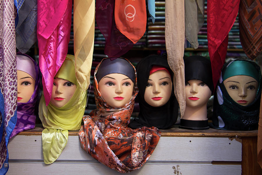 Morocco, Fes Moroccan Head Scarves Photograph by Kymri Wilt Pixels