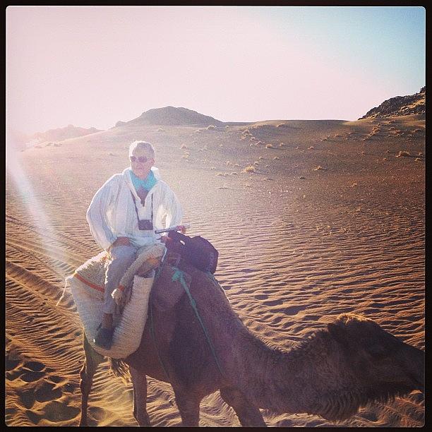 Desert Photograph - #morocco #zagora #desert #camel_ride by Robert Hutchison