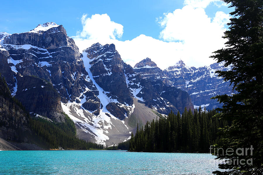 Moraine Lake and Ten Peaks Photograph by Marty Fancy