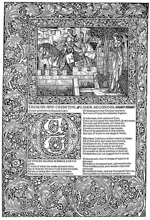 Morris Chaucer, 1896 Painting by Granger - Fine Art America