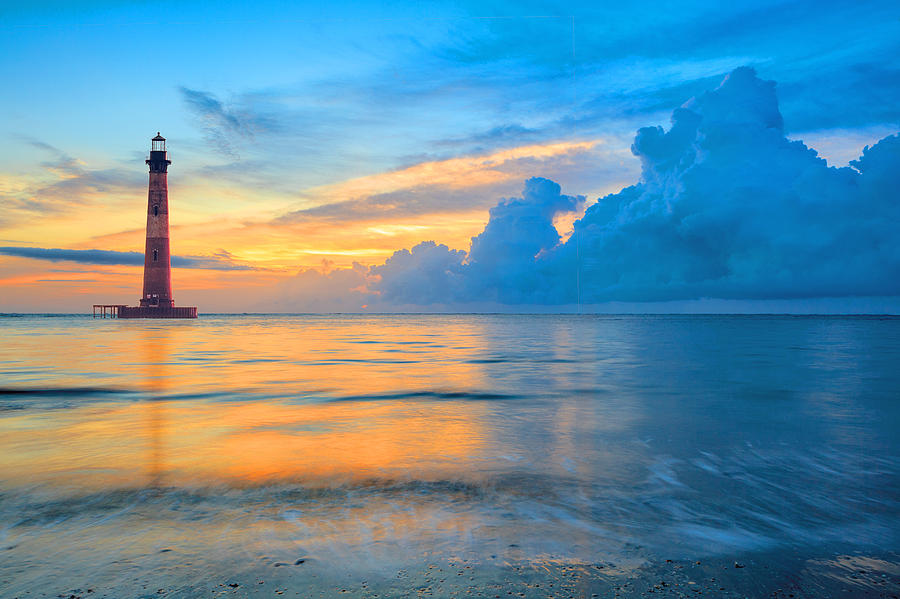 Morris Island Lighthouse Photograph - Morris Island Lighthouse by Keith Allen