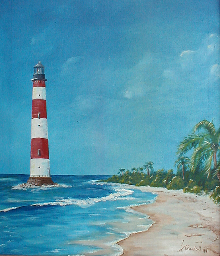 lighthouse beach painting