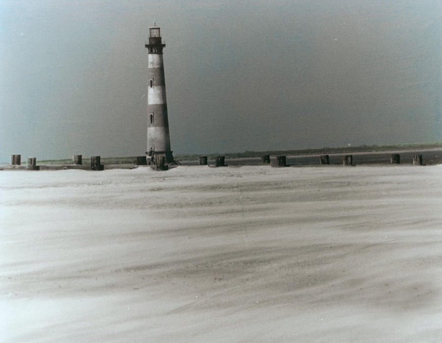 Morris Lighthouse Folly Beach SC Photograph by Jean Wolfrum