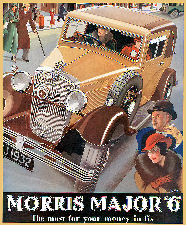 Morris Major Photograph by Vintage Automobile Ads and Posters