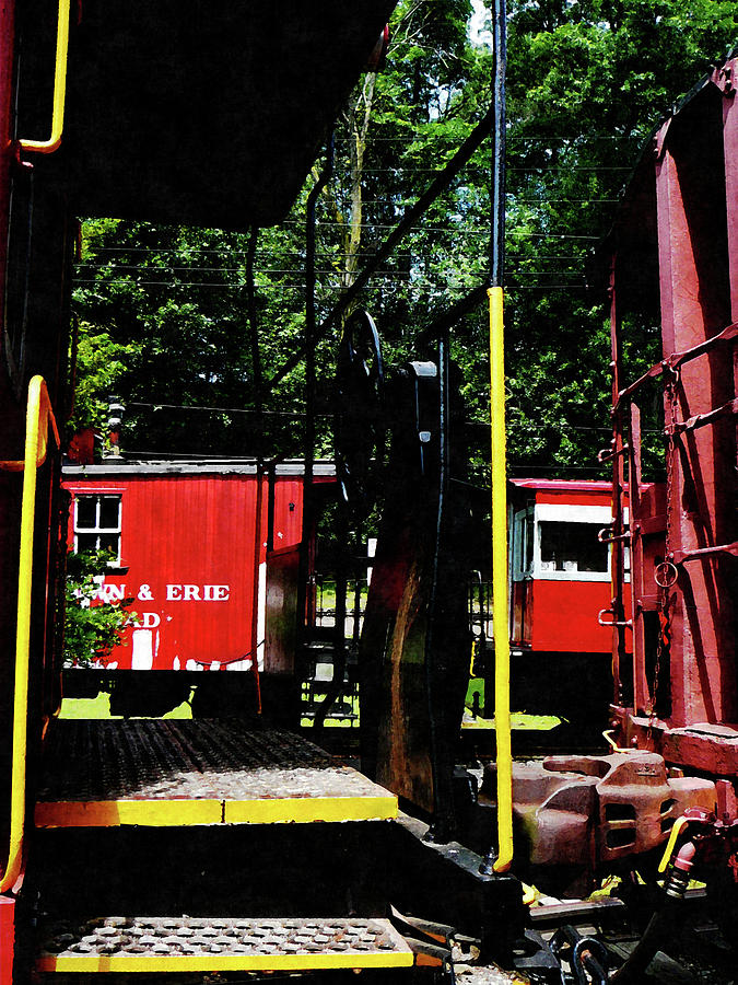 Morristown and Erie Caboose Photograph by Susan Savad