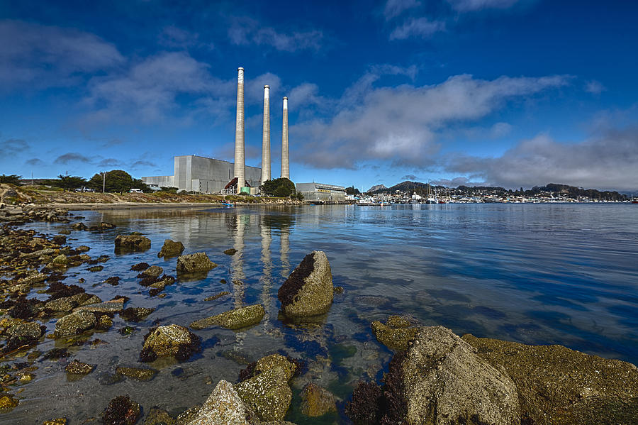 Boat Photograph - Morro Bay Power Plant 2 by Scott Campbell
